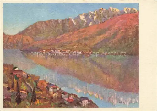 AK / Ansichtskarte GATTELLI Morcote Kuenstlerkarte Brusino Generoso Schweiz Litho