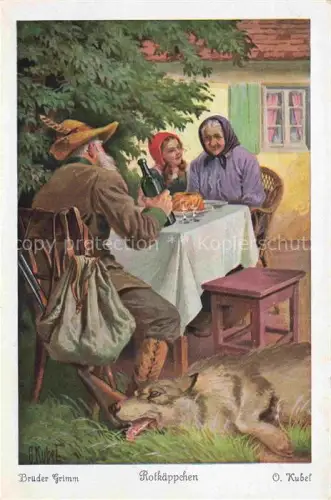 AK / Ansichtskarte KUBEL Otto Muenchen Kuenstlerkarte Maerchen Sagen Fairy Tale Conte Rotkaeppchen 