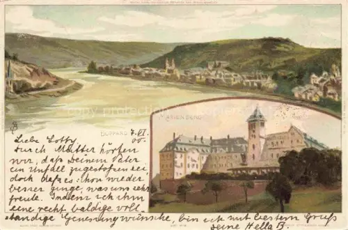 AK / Ansichtskarte BIESE Carl Karl Kuenstlerlitho Boppard Marienberg