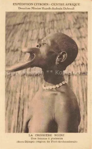 AK / Ansichtskarte Kuriosum Oddity Singularite Exposition Citroen Centre Afrique La Vroisiere Noire