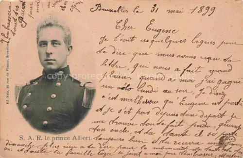 AK / Ansichtskarte Adel Belgien Koenigshaus S.A.R. Prinz Albert 