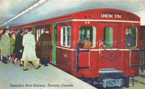 AK / Ansichtskarte U-Bahn Subway Underground Metro Canadas First Toronto Canada Union STN