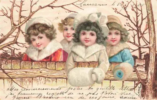 AK / Ansichtskarte HIRSCH CarL Kunstverlag Nr. 27 Kinder Handschuhe Litho