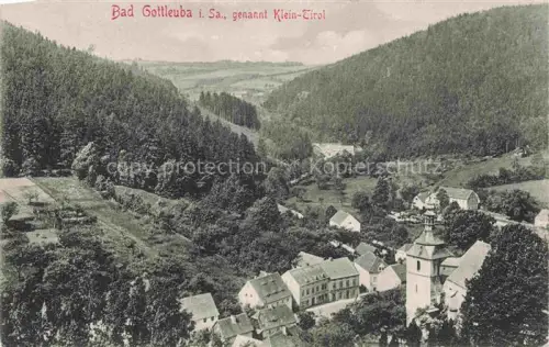 AK / Ansichtskarte Bad Gottleuba-Berggiesshuebel Panorama Ort auch Klein-Tirol genannt