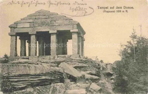 AK / Ansichtskarte Grandfontaine Molsheim 67 Bas-Rhin Tempel auf dem Donon Feldpost