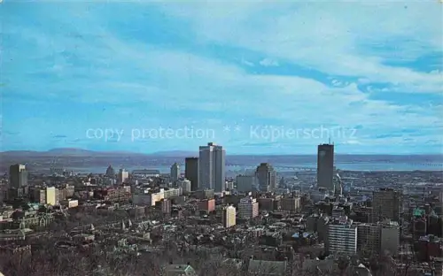AK / Ansichtskarte MONTREAL  QUEBEC Canada Skyline Fliegeraufnahme