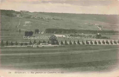 AK / Ansichtskarte EPERNAY 51 Marne Vue generale sur Cumieres