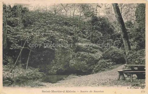 AK / Ansichtskarte Saint-Martin-d Ablois Source du Sourdon