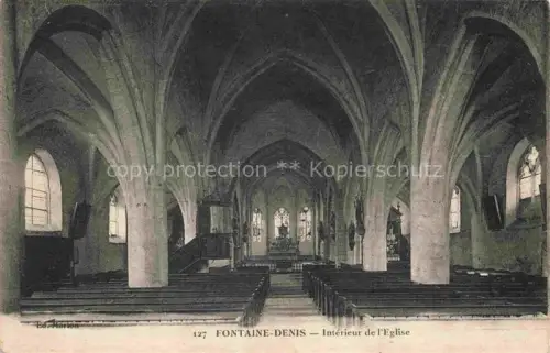 AK / Ansichtskarte Fontaine-Denis-Nuisy Epernay 51 Marne Interieur de l'Eglise