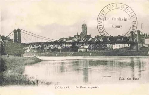 AK / Ansichtskarte Dormans Epernay 51 Marne Le Pont suspendu