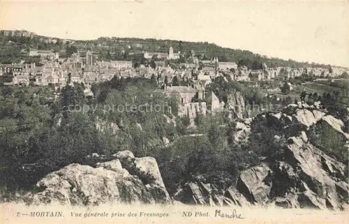 AK / Ansichtskarte Mortain Avranches 50 Manche Vue generale prise des Fresnayes