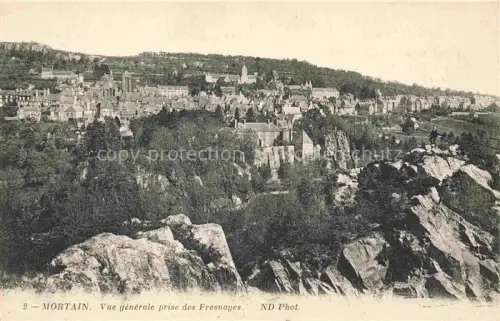 AK / Ansichtskarte Mortain Avranches 50 Manche Vue generale prise des Fresnayes