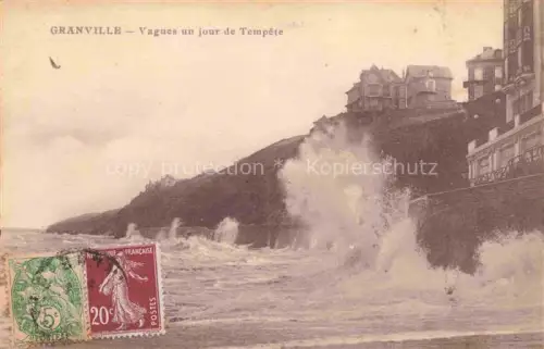 AK / Ansichtskarte GRANVILLE 50 Manche Vagues un jour de Tempete