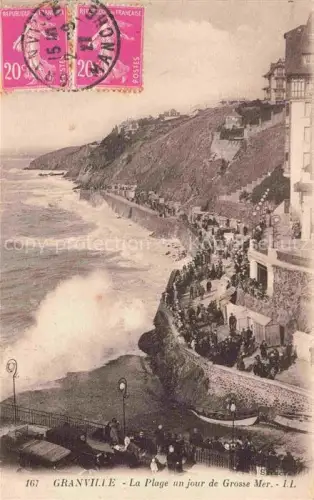 AK / Ansichtskarte GRANVILLE 50 Manche La Plage un jour de Grosse Mer