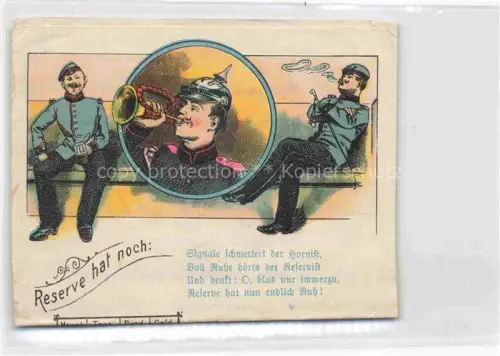 AK / Ansichtskarte Militaria Reserve-Division Pickelhaube Soldaten 