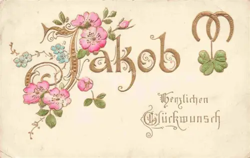 AK / Ansichtskarte Neujahr Annee New Year Jakob Litho