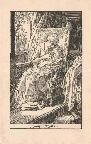 AK / Ansichtskarte SCHaeFER Rudolf Kuenstlerkarte Potsdam Junge Mutter 