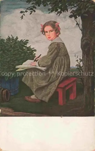 AK / Ansichtskarte ZUMBUSCH L. v. Prof. Kuenstlerkarte Maedchen Johanna Muenchen Litho