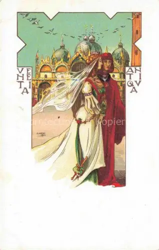 AK / Ansichtskarte MARTINI A. Venezia Kuenstlerlitho Venetia 