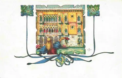 AK / Ansichtskarte MARTINI A. Venezia Kuenstlerlitho Venetia Litho