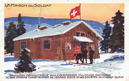 AK / Ansichtskarte Militaria Schweiz La Maison du Soldat Pavollon de Montable 