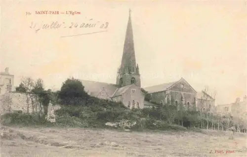 AK / Ansichtskarte SAINT-PAIR-SUR-MER Kairon-sur-Mer AVRANCHES 50 Manche Eglise