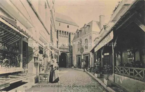 AK / Ansichtskarte Le Mont-Saint-Michel La Porte et le Logis du Roi