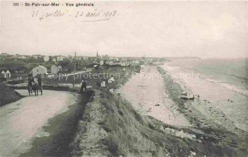 AK / Ansichtskarte ST-PAIR-SUR-MER Kairon-sur-Mer 50 Manche Vue générale et la plage