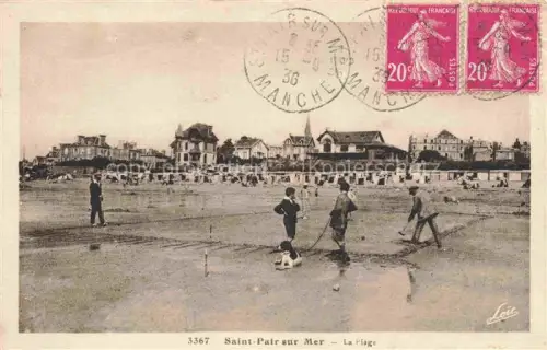 AK / Ansichtskarte SAINT-PAIR-SUR-MER Kairon-sur-Mer AVRANCHES 50 Manche La plage