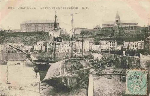 AK / Ansichtskarte GRANVILLE 50 Manche Le port un jour de tempête