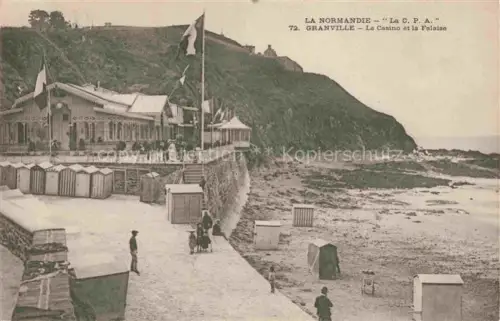 AK / Ansichtskarte GRANVILLE 50 Manche Le casino et la falaise