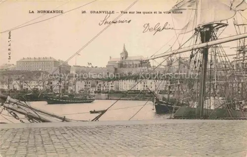 AK / Ansichtskarte GRANVILLE 50 Manche Vue sur les quais et la ville haute