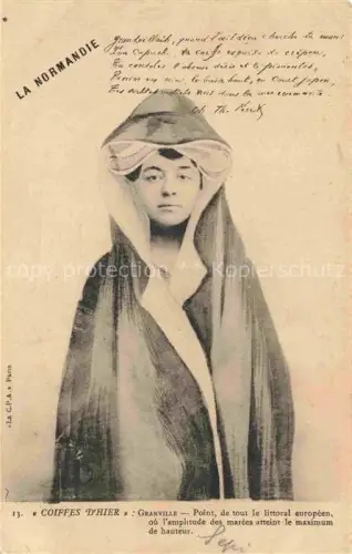 AK / Ansichtskarte GRANVILLE 50 Manche Coiffes d'hier Types et scènes de la région