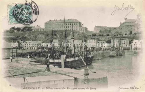 AK / Ansichtskarte GRANVILLE 50 Manche Débarquement des Passagers venant de Jersey