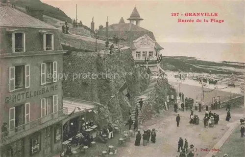 AK / Ansichtskarte GRANVILLE 50 Manche Entrée de la plage