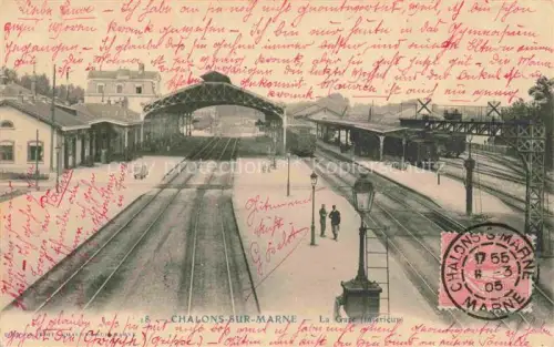 AK / Ansichtskarte Chalons-sur-Marne 51 Marne Intérieur de la gare