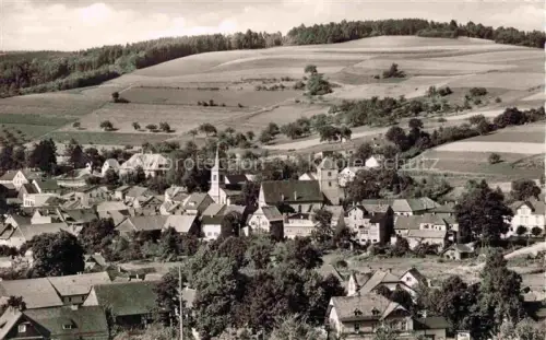 AK / Ansichtskarte Waldmichelbach Wald-Michelbach Hessen Panorama Ansicht mit Kirche