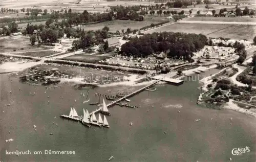 AK / Ansichtskarte Lembruch Duemmersee Niedersachsen Fliegeraufnahme