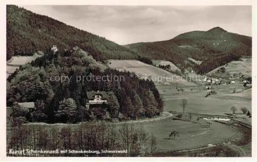 AK / Ansichtskarte Schenkenzell Panorama Kurort mit Schenkenburg Schwarzwald