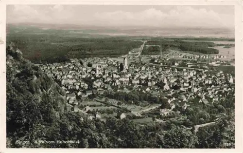 AK / Ansichtskarte SINGEN Hohentwiel BW Panorama Blick vom Hohentwiel