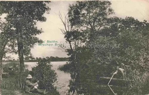 AK / Ansichtskarte Wroxham Broadland UK Ellis' Staithe Uferpartie am Wasser