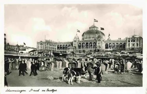 AK / Ansichtskarte SCHEVENINGEN Den Haag Zuid-Holland NL Strand en Ezeltjes