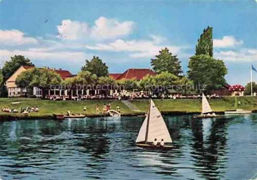 AK / Ansichtskarte MueLHEIM  RUHR Haus Langen Dicken am Damm Gaststaette Badestrand Segeln