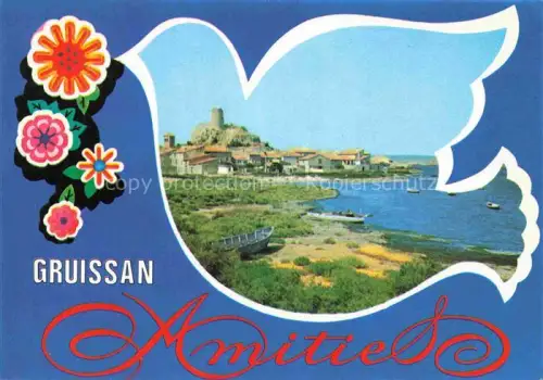 AK / Ansichtskarte Gruissan Narbonne 11 Aude Kuestenpanorama Hafen
