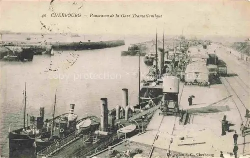 AK / Ansichtskarte CHERBOURG-Octeville 50 Manche Panorama de la Gare Transatlantique