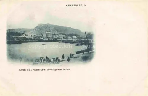 AK / Ansichtskarte CHERBOURG-Octeville 50 Manche Bassin du Commerce et Montagne du Roule