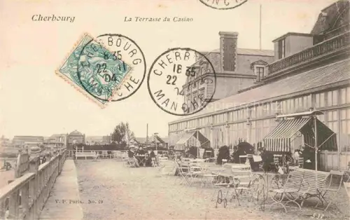 AK / Ansichtskarte CHERBOURG-Octeville 50 Manche La terrasse du casino