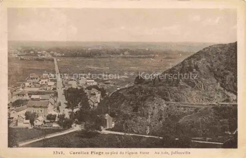 AK / Ansichtskarte CAROLLES-PLAGE Avranches 50 Manche Panorama Ville au pied du Pignon Butor au loin Jullouville