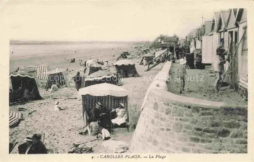 AK / Ansichtskarte CAROLLES-PLAGE Avranches 50 Manche La plage