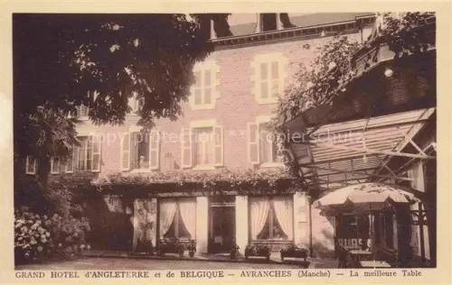 AK / Ansichtskarte AVRANCHES 50 Manche Grand Hôtel d'Angleterre et de Belgique la meilleure table